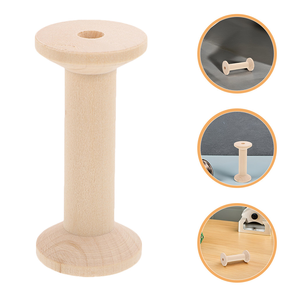 Embroidery Thread - Set di 4 Bobine in Legno