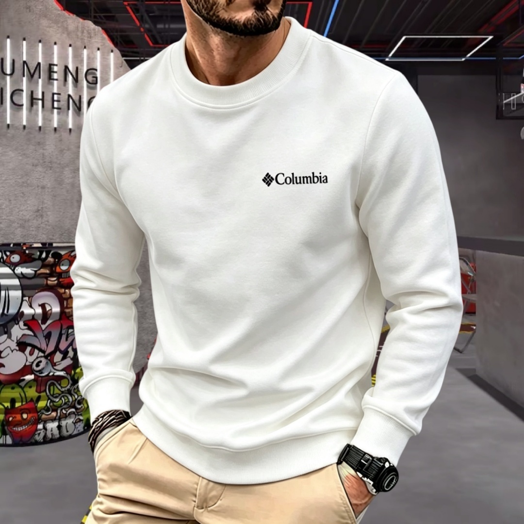 Embroidery Fashion - Polo a maniche lunghe da uomo