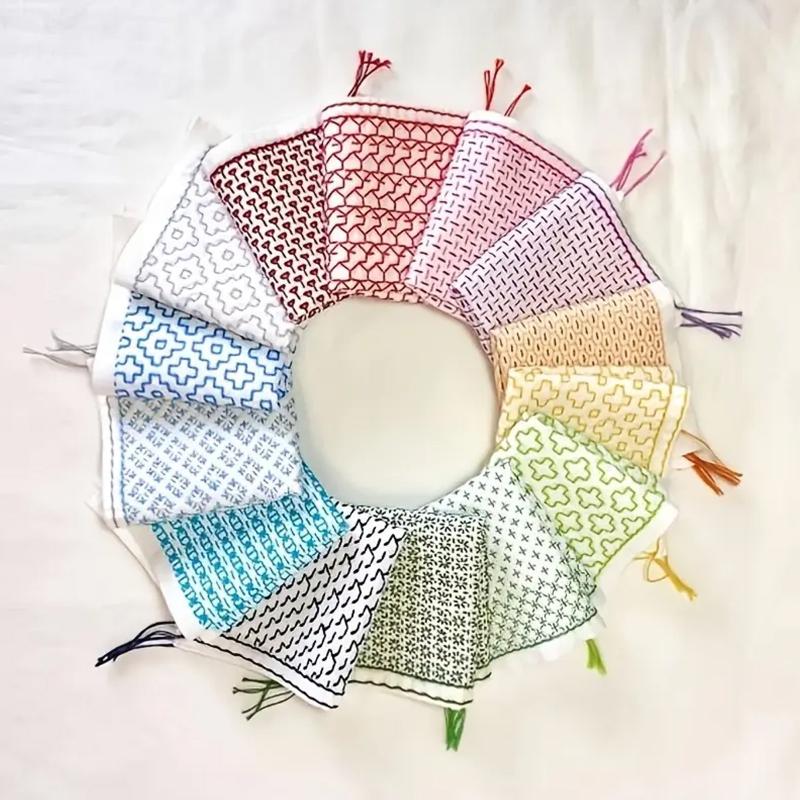 Embroidery Thread - 9/32 pezzi filo e aghi tessuto