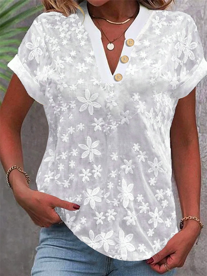 Camicetta ricamata floreale bi - Embroidery On Shirt recensione e prezzo