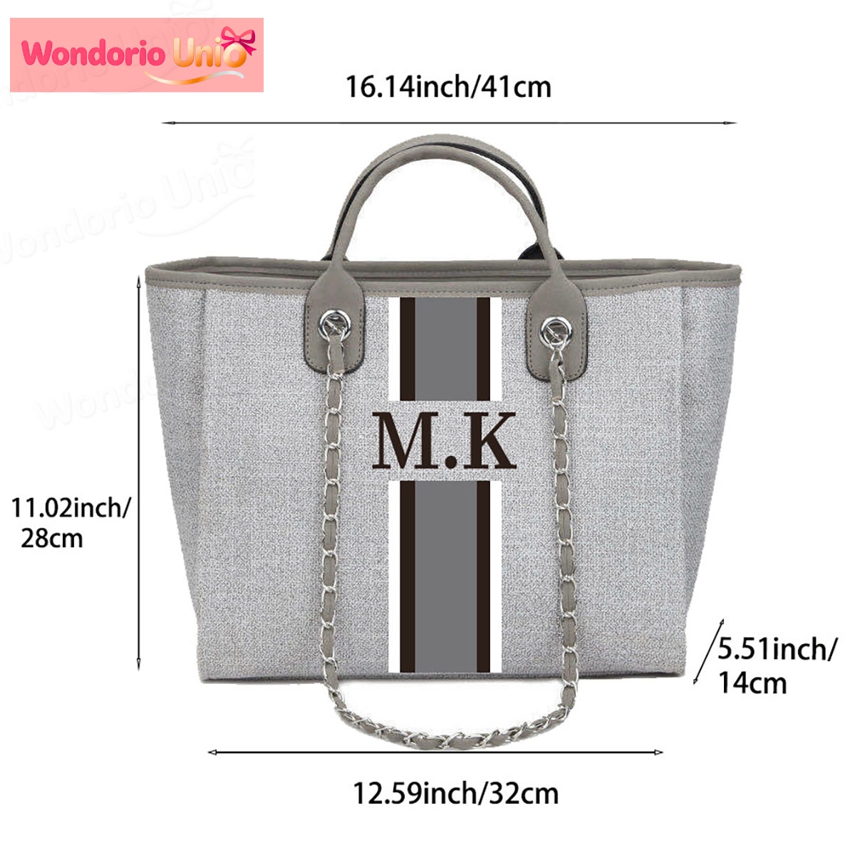 Borsa Tote in Tela Personalizz - Embroidery Initials Designs recensione e prezzo