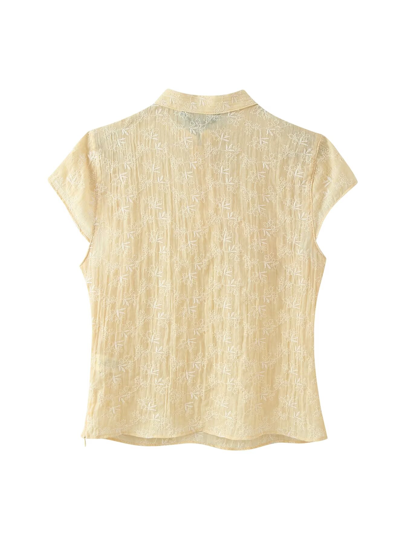 Camicetta Qipao da donna con r - Embroidery Yellow recensione e prezzo