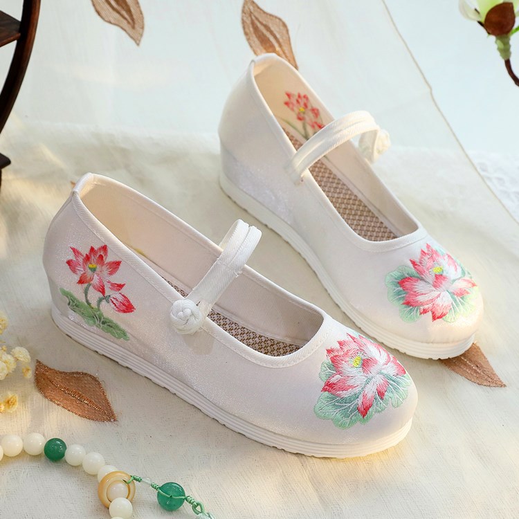 2026 Scarpe da donna con tacco - Embroidery Print recensione e prezzo