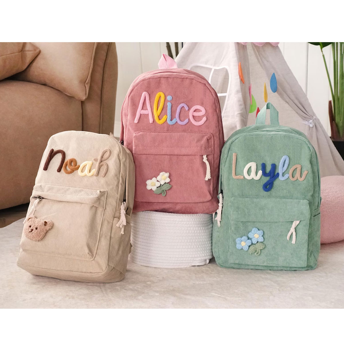 Zaino unisex personalizzato in - Embroidery Initials Designs recensione e prezzo